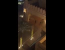 A video has emerged showing the damage to the Fairmont The Palm hotel in Dubai,
