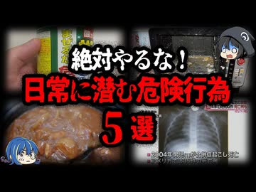 【ゆっくり解説】一歩間違えれば大事故！日常に潜む危険な行為５選