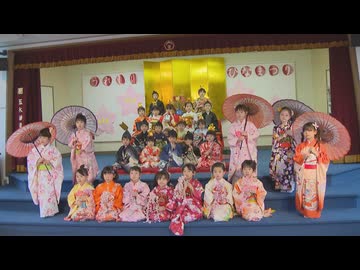 園児たちがかわいいひな人形に　「桃の節句」幼稚園でひな祭り