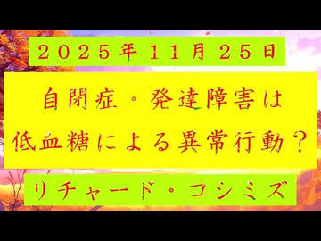 ◐「 リチャード・コシミズ ：『 自閉症 』・『 発達障害 』は『 低血糖 』による『 異常行動 』？ 」