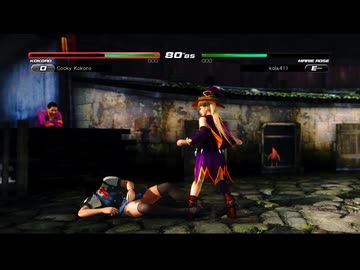 DOA5LR│こころ│オンライン対戦│ゆっくり実況│こころさんｗ勝てない