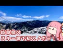 岐阜県のスキー場で初スノボー！