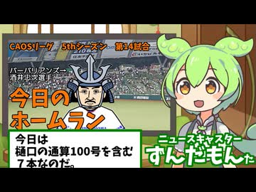 CAOSリーグ　5thシーズン　今日のホームラン　第14試合