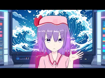 避難を必死に呼びかけるHSK姉貴アナウンサー.svc