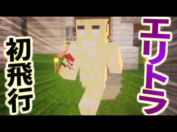 【2人実況】エリトラをよく知らないまま使ってみたら興奮の連続だった【マインクラフト】