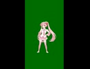 初音ミク / ミラクルクルクル 【グリーンバック素材】