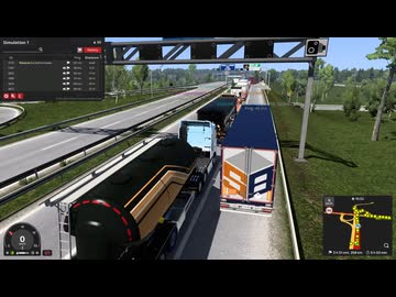 【ETS2MP】Calais近辺の渋滞のようす（2026/03/08）