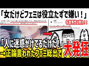 「女だけどツイフェミは信用できない！役立たず！」→事実を指摘されフェミがブチギレてしまうw