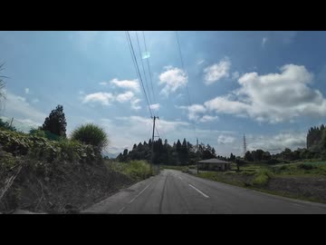 山形　残雪の月山等を眺めに行くドライブ34　朝日町　県道18号　大蕨の棚田付近　2025　0628
