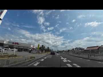 山形　残雪の月山等を眺めに行くドライブ39　国道112号　寒河江方面へ　2025　0628