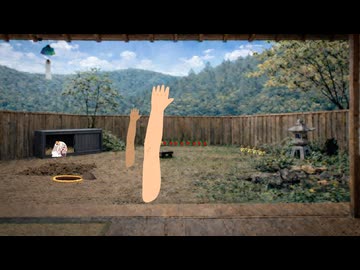 ｽﾋﾟｷと田舎のお庭#6 草抜きの報酬　定点版