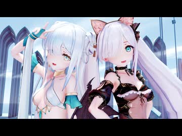 【MMDアズールレーン】２人のジェーナスちゃんに「WAA!!!!」を踊ってもらいました