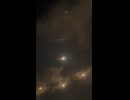 Footage shows Hezbollah's large rocket barrage on northern Israel this evening.