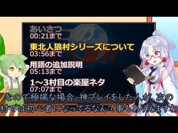 東北人狼村シリーズについて【1～３村目ネタバレ有り】