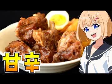 HALKANA スペアリブの甘辛煮（風）をパルフィーが作ったよ