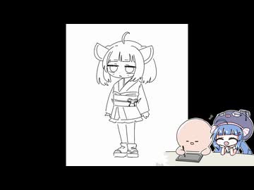 音街ウナがマスターにお願いして東北きりたんの絵を描いてもらった話