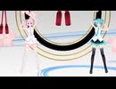 【MMD】Tdaシスターズ Tda式初音ミクお団子髪　撫子色ハートモーション