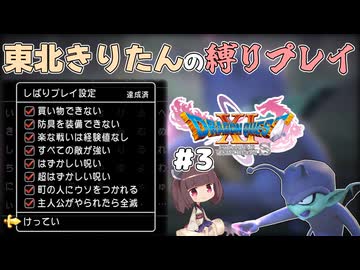 【ドラクエ11】公式機能の縛りプレイ　#3