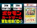 ポケカ 買取相場《22点/1日》｜3月13日 ＜20円以上騰落＞ #ムニキスゼロ #ポケモンカードゲーム #スタートデッキ100 #MEGAドリームex #ピカチュウ #リザードン