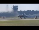 First 3 of 12 F-22 Raptors departing RAF Lakenheath