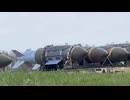 Missiles delivery systems are being removed from the B1 Lancers at RAF Fairford this afternoon
