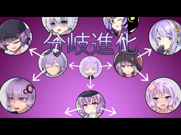 【投げられた単語でなんか作る】結月ゆかり進化論【分岐進化】