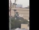 Visual confirmation of a destroyed radar system on top of the U.S. Embassy in Baghdad