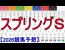 【競馬予想】2026「スプリングＳ(GⅡ)」