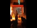 protesters set fire to the office of the Communist Party in the town of Moron