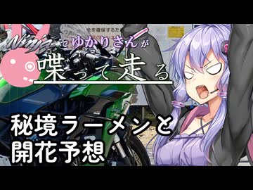 【結月ゆかり車載】Ninjaでゆかりさんが喋って走る　～秘境ラーメンと開花予想～