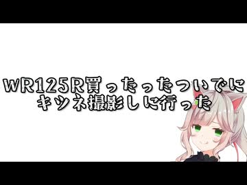 WR125R買ったったついでにキツネ撮影しに行った【手抜き車載祭】
