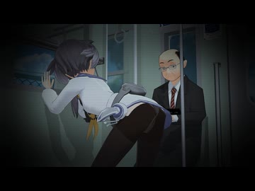 【艦これMMD】電車ではしゃぐ娘と見守る父親？【ちょっと紳士向け】