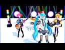 MMD、ミク、テト、リン、ルカ、で、PrismCube