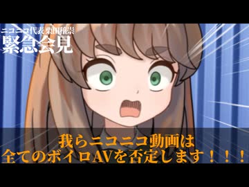 ニコニコ代表栗田穣崇による緊急会見［その他VOICEVOX劇場］