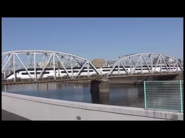 【メトロ・京成・都電】町屋駅、隅田川橋梁の走行風景