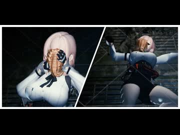 フェイスハガーに取りつかれるYanagiさん