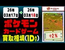 ポケカ 買取相場《197点/1日》｜3月18日 ＜100円以上騰落＞ #ニンジャスピナー #ポケモンカードゲーム #スタートデッキ100 #MEGAドリームex #ピカチュウ #リザードン