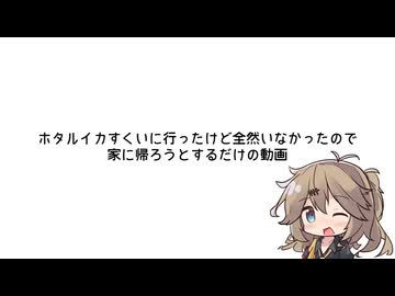 【手抜き車載祭】雨降ってホタルイカ全然掬えなかった帰り道の動画