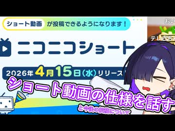 ショート動画の仕様を話していく　インフォ見ながら