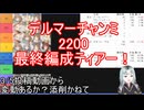 デルマーチャンミ2200　最終編成ティアー！