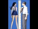 脚長裕子の成長記録（15）（第2章）反抗期の裕子（1）14歳の時 身長比べ