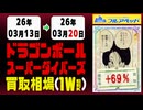 ドラゴンボール【ダイバーズ】 買取相場《142枚/週》｜03月20日 ＜100円以上騰落＞ #dbsdv #スーパーダイバーズ #ドラゴンボール