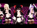 【東方MMD】東方の５人（RQ黒）で「MINISKIRT」
