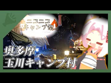 【ついなちゃん車載】奥多摩玉川キャンプ村【ニコニコキャンプ祭】