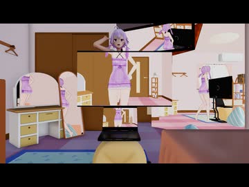【Ray-mmd】部屋で妄想税を躍ってるところを見つかるゆかりさん