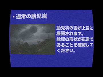 胎児嵐の対策ビデオ【アナログホラー】