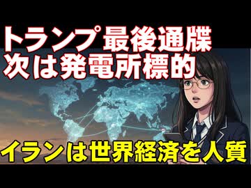 まだ終わらないアメリカの攻撃。イランの社会基盤を攻撃予告。イランの隠し持つ弾道ミサイルはロンドンにも届く！？　中東情勢の解説