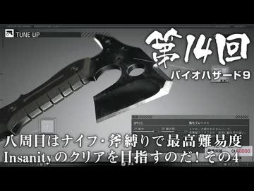 【バイオハザード９】＃14 八周目はナイフ・斧縛りで最高難易度Insanityのクリアを目指すのだ！その４【バイオハザードレクイエム】（ジェットカット版）
