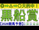 【競馬予想】2026「黒船賞(JpnⅢ)」