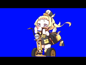 中指を立てる宅配妖精BB